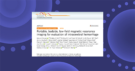 Portable, Bedside, Low-field Magnetic Resonance Imaging for Evaluation of Intracerebral Hemorrhage